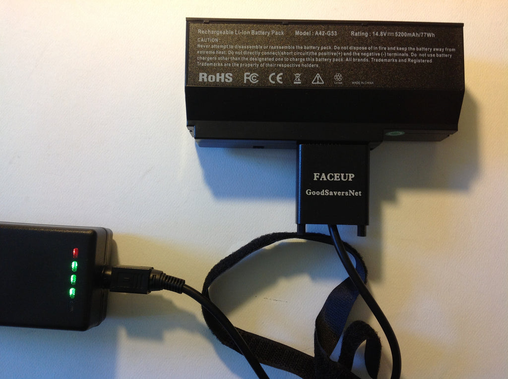 GSPREMIER® External Laptop Battery Charger For ASUS G53 G73 14.4V AND 14.8V BATTERY 9 PINS (BATTERY IS NOT INCLUDED)