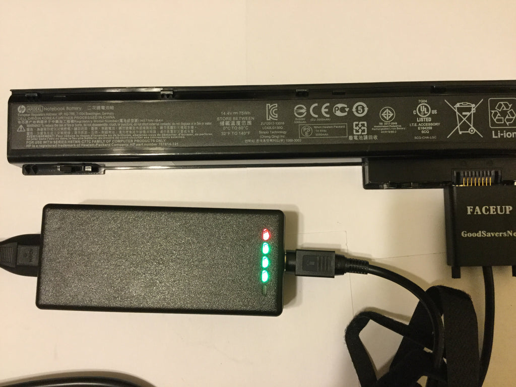 External Laptop Battery Charger for HP AR 08 AR 08 XL ( BATTERY IS NOT INCLUDED)